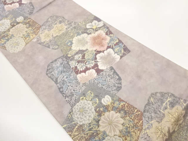 JAPANESE FUKURO OBI / WOVEN SHIKISHI PATTERN